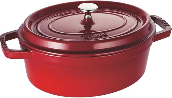 Staub Cocotte | Serves 3 to 4 people, roasted chicken, fish, roasted vegetables, treats or weekend feasts, or even long foods