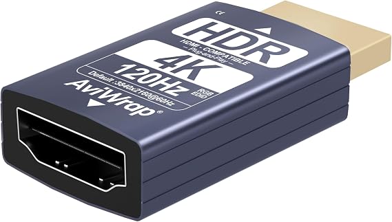 HDMI EDID Emulator 4K 120Hz,HDR Passthrough Adapter