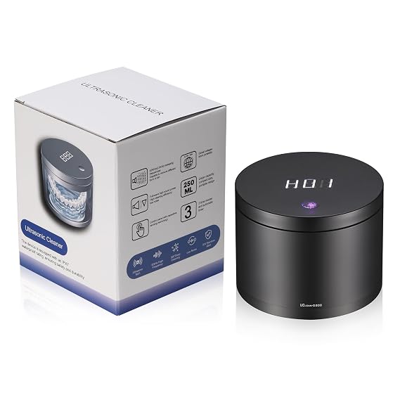Ultrasonic Retainer Cleaner with UV-C Cleaner,42kHz Ultrasonic