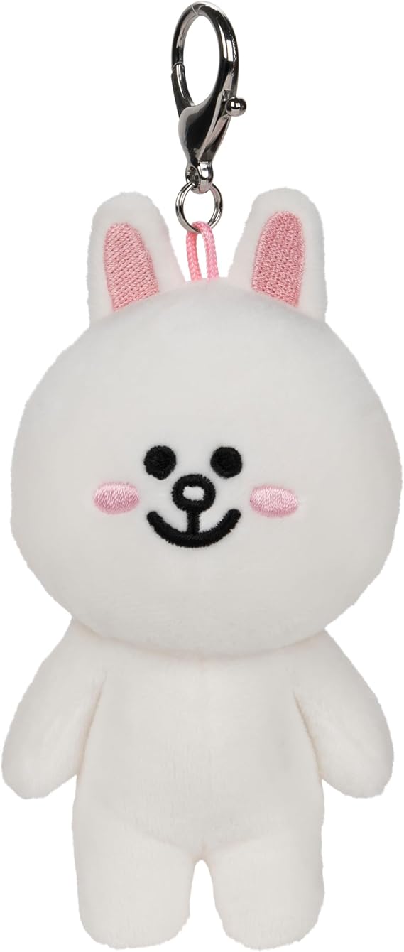 GUND LINE Friends Cony Rabbit Backpack Clip Plush Stuffed Animal, 5"