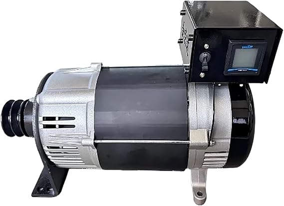 5KW-10KW Belt-Driven High Power Generator (Copper Coil, 220V/380V AC, Single/Three Phase) Portable Gas/Diesel Engine Power Supply & Home Backup Generator(220V,7KW)