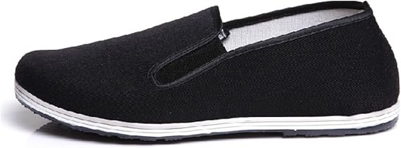 UNOW Chinese Traditional Cloth Kung Fu Shoes,Black