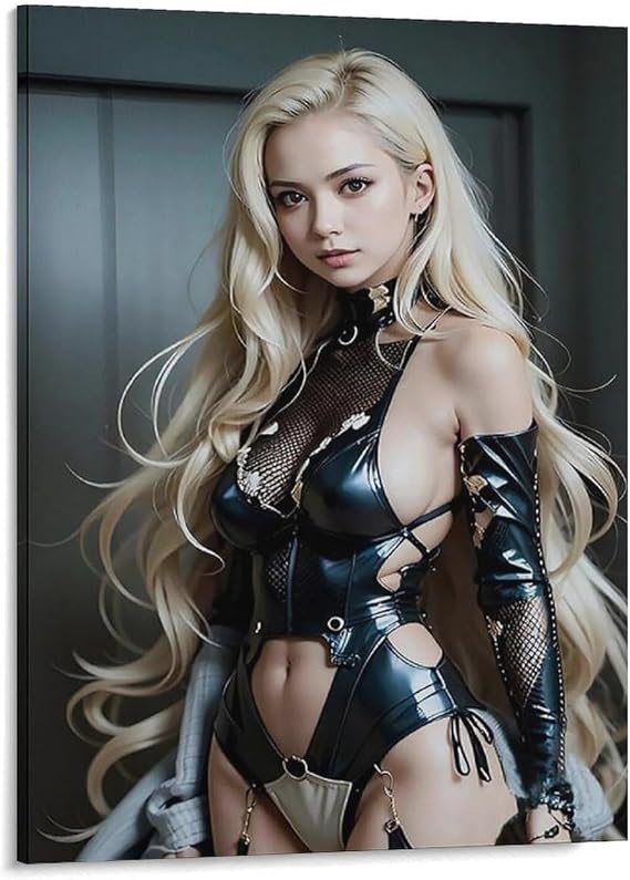Sexy Hot Girl Poster For Walls Sexy Model Canvas Painting Prints Wall Art Home Bar Kitchen Coffee Man Cave Garage Wall Decor Art Frameless 12x16inch