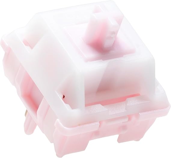 KPREPUBLIC QTUO Strawberry Cake Switch Linear Switch MX Stem for Gaming Mechanical Keyboard Pre Lubed Q1 PO3 37g 42g Long Spring (Strawberry Cake Switch x35)