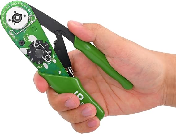 JRready NEW-AS2G Indent impression Crimping Tool design according M22520 2 01 Crimper for miniature Connector and M39029 solid contact MIL connector etc. 20-32AWG Wire harness solid contact