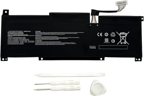 BTY-M491 Replacement for MSI Modern 15 A10 A10M A10M-028DE A10M-029 A10RAS A10RAS-076FR A10RB A10RB-041TW A10RD A11M A11SB A4M A4MW Summit B15 A11M Stealth 15M (White Connector 8 Wires)