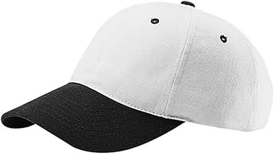 G Mens Low Profile Brushed Cotton Twill Adjustable Cap 2 Tone