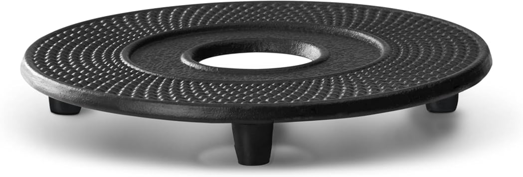 Bredemeijer Coaster Jang, Black, Cast Iron, 13.4 x 13.4X 1.8 cm