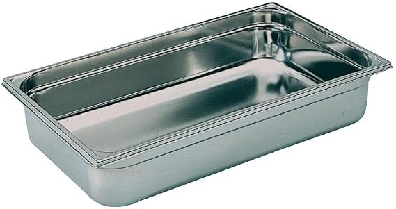 Bourgeat Stainless Steel Full Size Gastronorm Pan 90mm 1/1 full size. 65mm deep. 9 litre capacity.