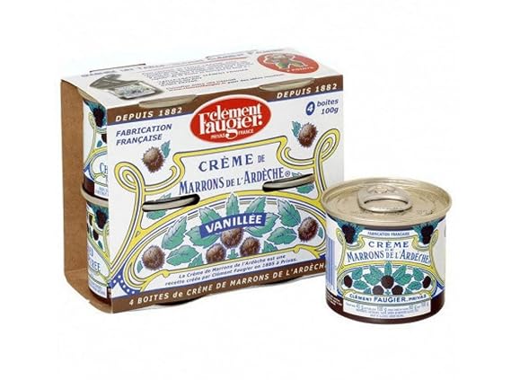 Clement Faugier - Chestnuts Spread Original France - Pack of 4 x 100gr / 3,52oz tin set
