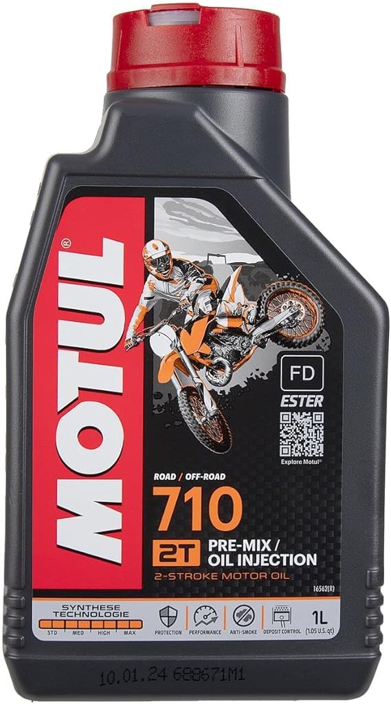 Motul 710 2T Full Synthetic Premix 2 Stroke Oil 4L (1L)