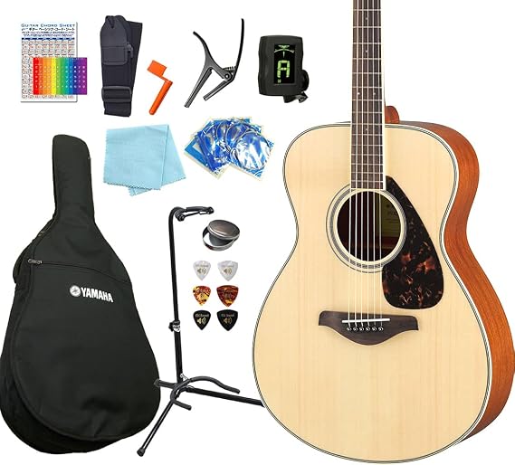 Yamaha FS820 N 98765 Acoustic Guitar, Beginner, 13 Piece Set, Safe to Ship After Inspection
