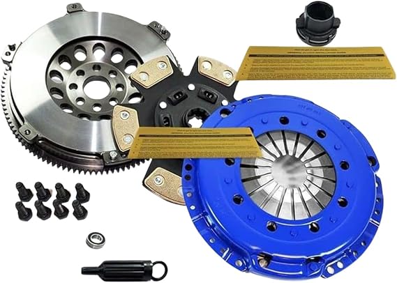 FX Stage 3 Clutch Kit With Chromoly Racing Flywheel - Compatible With BMW 325-28 525-28 M3 Z3 E34 E36 E39 - Enhanced Torque - Ideal Match For Vehicles Performance
