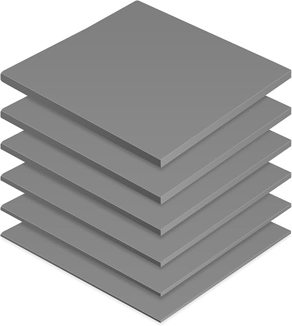 Frienda 6 Pcs Thermal Pads for GPU Laptop CPU, Gray, 100 x 100 mm