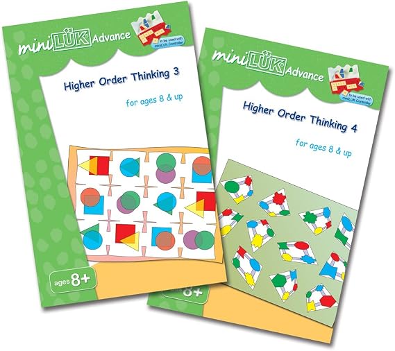 MiniLUK Advance Higher Order Thinking 2 Workbook | Builds Skills Step by Step, Pairs with the Controller Tile Case, Homeschool Classroom & Travel Use