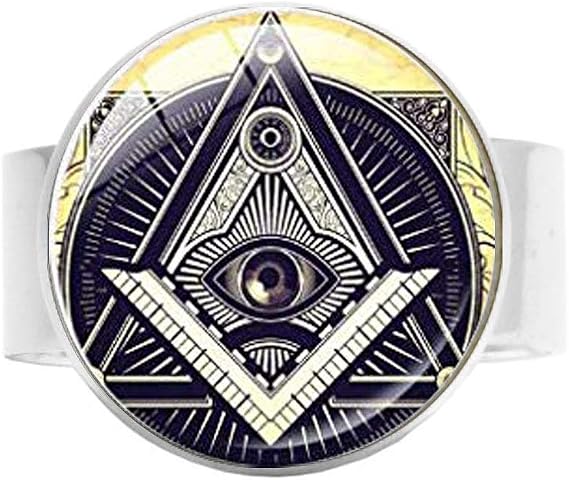 Eye of Providence,Adjustable Ring, All Seeing Eyes Devils Ring Men Jewelry