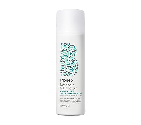 Briogeo Destined for Density Caffeine + Biotin Peptide Density Shampoo | Increases Hair Thickness and Volume for Fine or Thinning Hair | Sulfate-Free | Vegan & Cruelty-Free