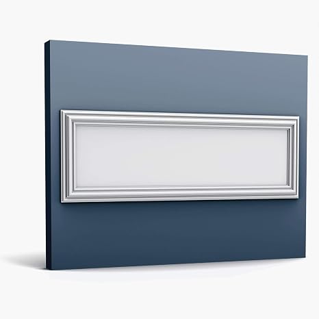 Orac Decor | Purotouch High Density Polyurethane | 3D Wall Covering | Autoire Wall Panel | Primed White | 19-5/8in H x 59in Long