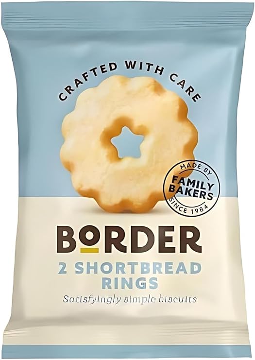 20 x Borders Biscuits Shortbread Buttery - Shortbread Cookies (2 Biscuits Per Pack)