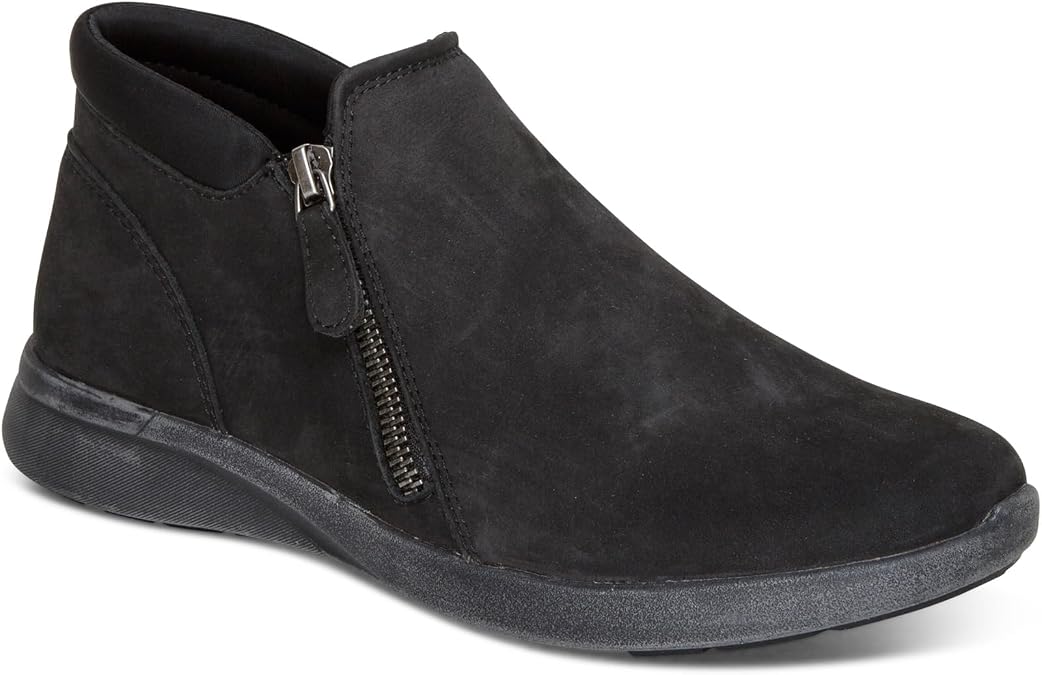 Aetrex Women's Addie Orthopedic Slip-On Arch Support Casual Ankle Boots for Women