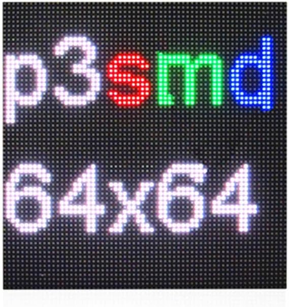 P3 Indoor Full color LED display module 64x64 Pixels,1/32scan 192mm x 192mm LED panel
