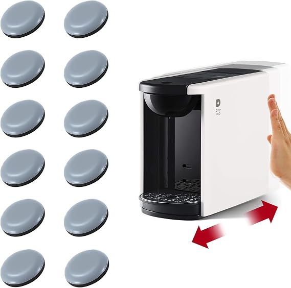 Appliance Sliders, 12Pcs, Grey, Plastic, Round, Kitchen Appliance Accessories