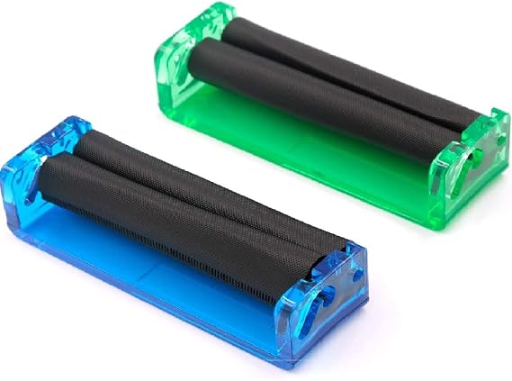 2PCS Random color 70mm/78mm/110mm Roller Hand Cigarette Maker Easy Manual Tobacco Rolling Machine Tools Smoking Pipes (2pcs 110mm)