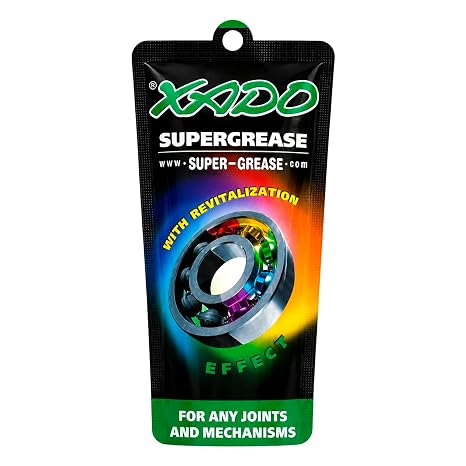 XADO Supergrease - Multipurpose Grease - General Purpose Bearing Grease and Lubricant - Friction Modifier and Wear Protection - Prevents Corrosion and Parts Seizuring - (Polymer Package, Packet 7 ml)