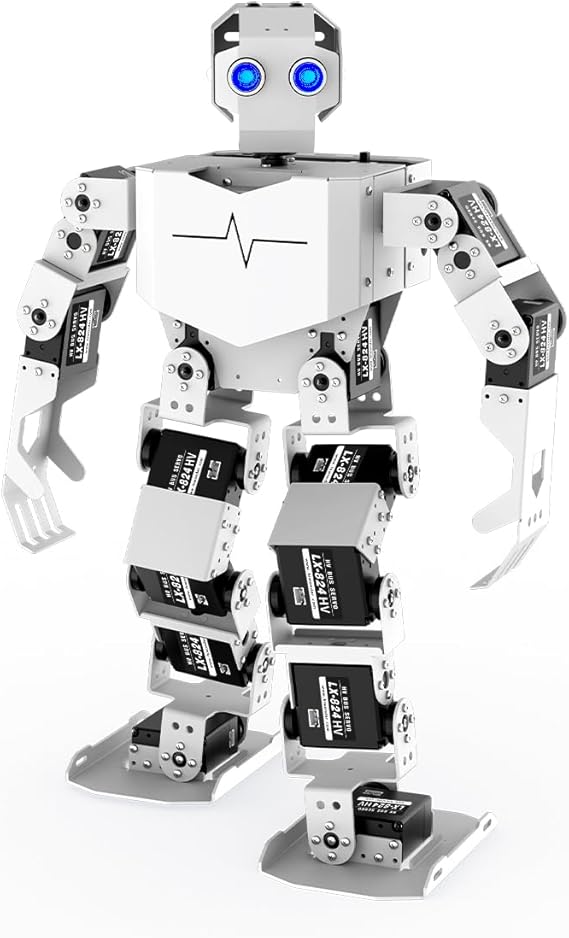AI Vision & Voice Interaction Robot for Arduino Scratch Python Programming 17DOF Humanoid Robot Large AI Model STEM Project Education Voice Command Walking Dancing Self-Stand Up, Tonybot Standard kit