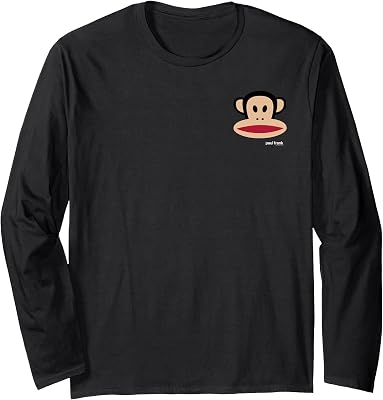 Paul Frank Julius Pocket Face Logo Long Sleeve T-Shirt