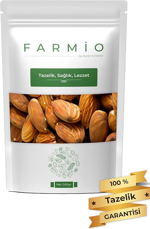 Premium Çiğ Badem İçi 500gr - Taptaze Yeni Mahsül - Sağlıklı Atıştırmalık