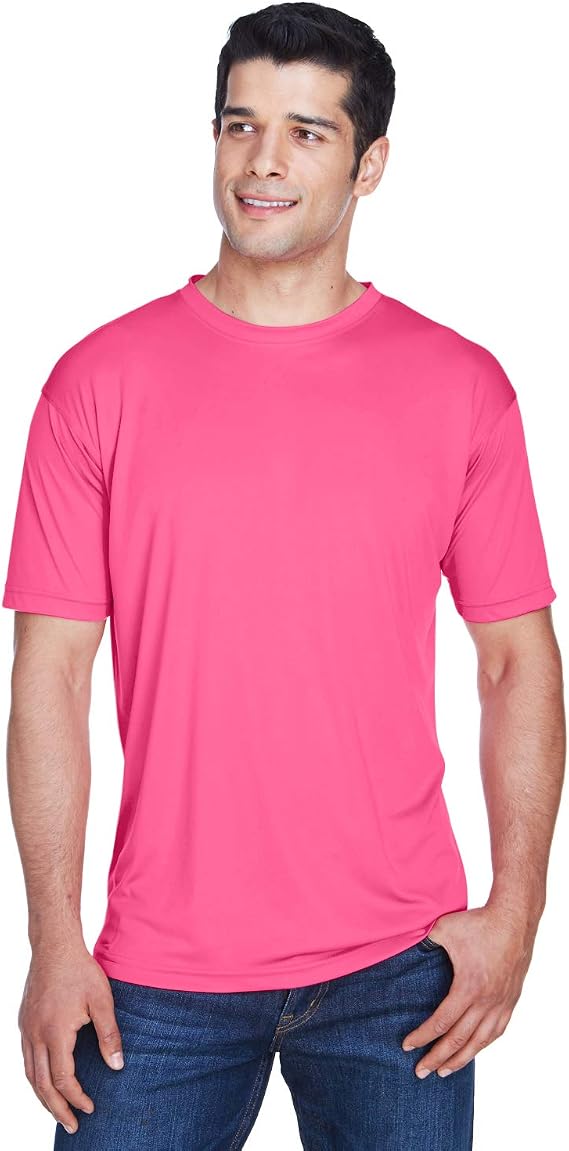 UltraClub Men's Cool & Dry Sport Performance Interlock T-Shirt 2XL HELICONIA