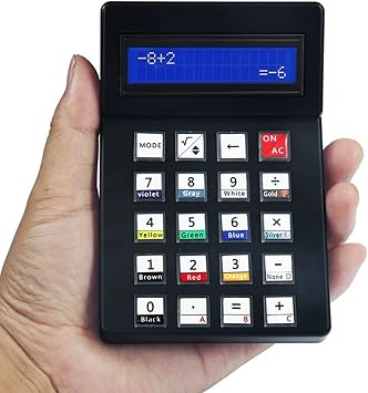EIELE Electronic Calculator Soldering Practice Kit Resistance Calculator Multifunction Black Case Electronic Learning Kit