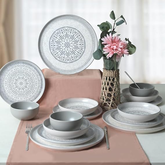 Keramika Stone Nordic Dinnerware Set 24 Pieces 6 Persons 21426-27
