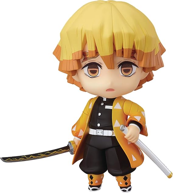 Good Smile Company Demon Slayer: Kimetsu no Yaiba: Zenitsu Agatsuma Nendoroid Action Figure, Multicolor