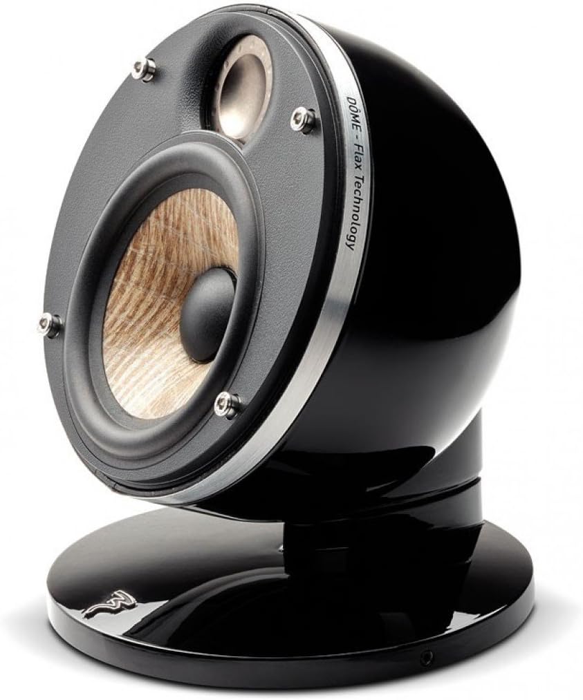 Focal Dome Flax 2-Way Compact Sealed Satellite Speaker Black