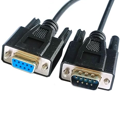 940-0024 DB9F RS232 to DB9M Communication Cable for APC Smart-UPS SUA1000 SUA1500 Serial Cable, 6FT,Black(Replacement Cable)