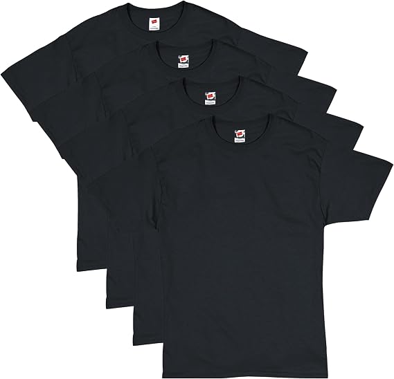 Hanes Men's T-Shirt Pack - 4 or 6 Pack - Essential-T Crewneck Cotton T-Shirts - Everyday Men's Clothing - Big & Tall
