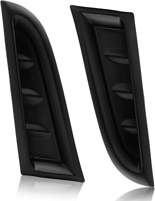 Front Bumper Side Vent Covers Compatible with Subaru Impreza WRX 2006 2007, 1 Pair, Matte Black