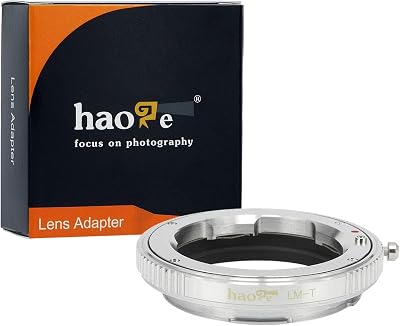 Haoge Manual Lens Mount Adapter for Leica M LM, Zeiss ZM, Voigtlander VM Lens to Leica L Mount Camera Such as T, Typ 701, Typ701, TL, TL2, CL 2017, SL, Typ 601, Typ601