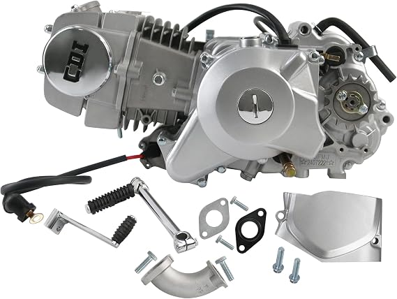 140cc 4-Stroke Racing Engine Motor with Manual Clutch Electric Start, Horizontal Pit Dirt Bike Engine for CRF50 CRF70 XR50 XR70 Z50 CT70 CT90 CT110 ATC70 SSR110 Taotao DB14 DB17 Z50R YX140 DTE140