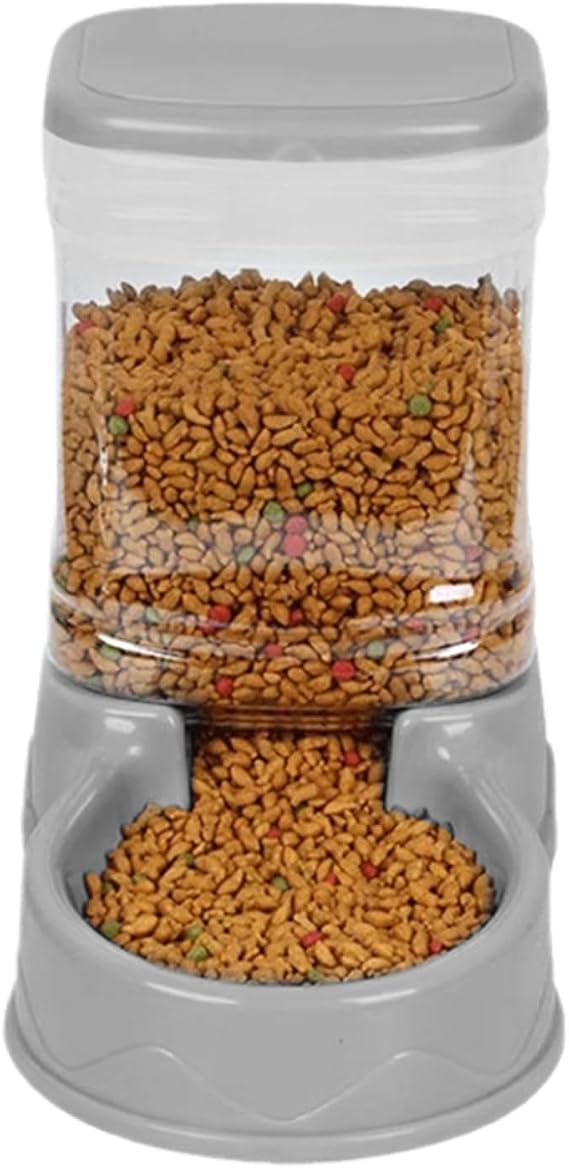 Automatic catFood Bowl - Dog Waterer Station, Pet Feeder Dispenser | Large Capacity Feeding Container for Small Medium Pets, Easy Clean Water Food Supply for Home