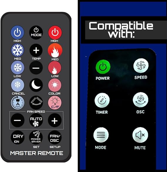 Replacement Remote Control for Holmes Fans Model in The Photo