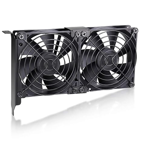 Wathai Graphic Card Pcl Slot Fan 2 x 90mm 92mm for CPU GPU Cooling | 12V DC Small Fan for Graphic Card Pcl Slot CPU GPU Cooler VGA Cooling