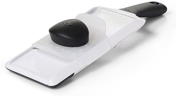 OXO - Good Grips Vegetable Slicer/Hand Slicer with Stainless Steel Blade, White