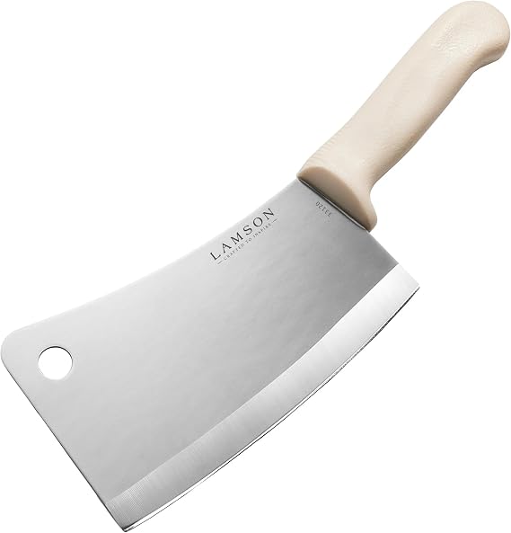 Lamson 7.25 Meat Cleaver with Poly Handle (White)