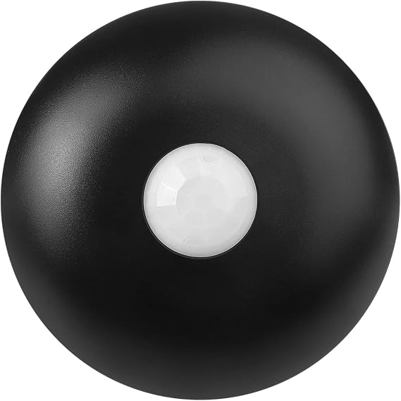 ECOELER Ceiling Mount Motion Sensor, 360 Degree Occupancy Sensor Switch, 10-40 Ft High Sensitive PIR Infrared Motion Activated Switch for CFL/LED/Incandescent Bulb, Black, UL & FCC Listed