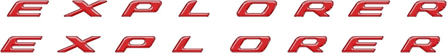 Rocker Panel Letter Inserts - Compatible with 2020-2026 Explorer