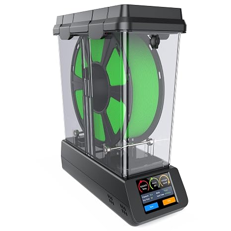 Filament Dryer, 360 Heating Filament Dry Box with Accurate Humidity Monitor, Dust Moisture Proof & Smooth Wire Feeding, Active Heating Dehumidification Touch Screen, Compatible with PLA PETG ABS TPU