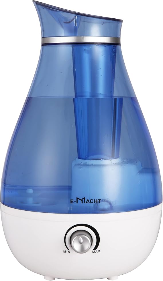 Cool Mist Humidifier - 2.5L Cool Mist Humidifiers for Bedroom Whisper Quiet, Ultrasonic Humidifiers for Baby & Nursery, Air Humidifier for Home Whole House, Easy to Clean, Plant Humidifier with 360 nozzle, Auto Shut-off